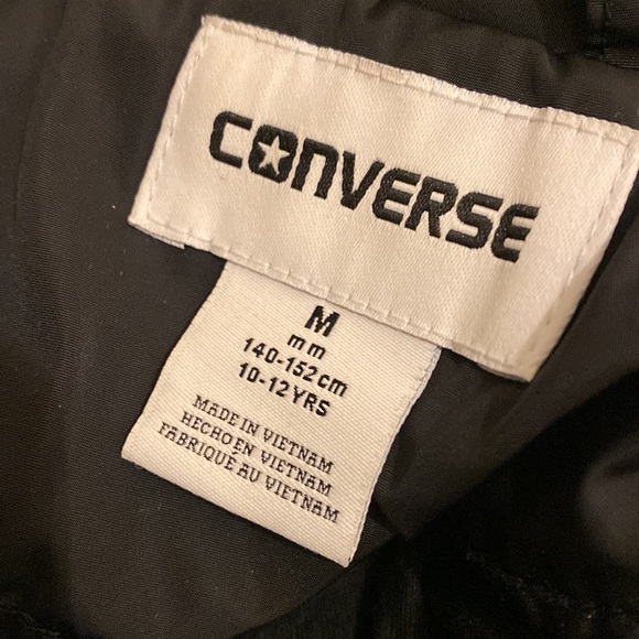 Converse Black OuterwearJacket . Size 10-12 years - Picture 5 of 9